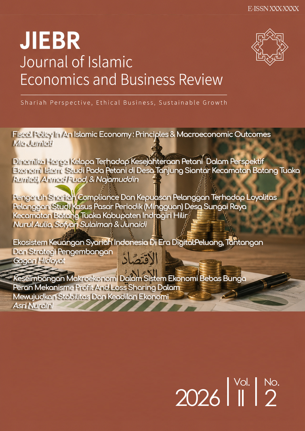 					View Vol. 2 No. 2 (2026): Journal of Islamic Economics and Bussines Review
				