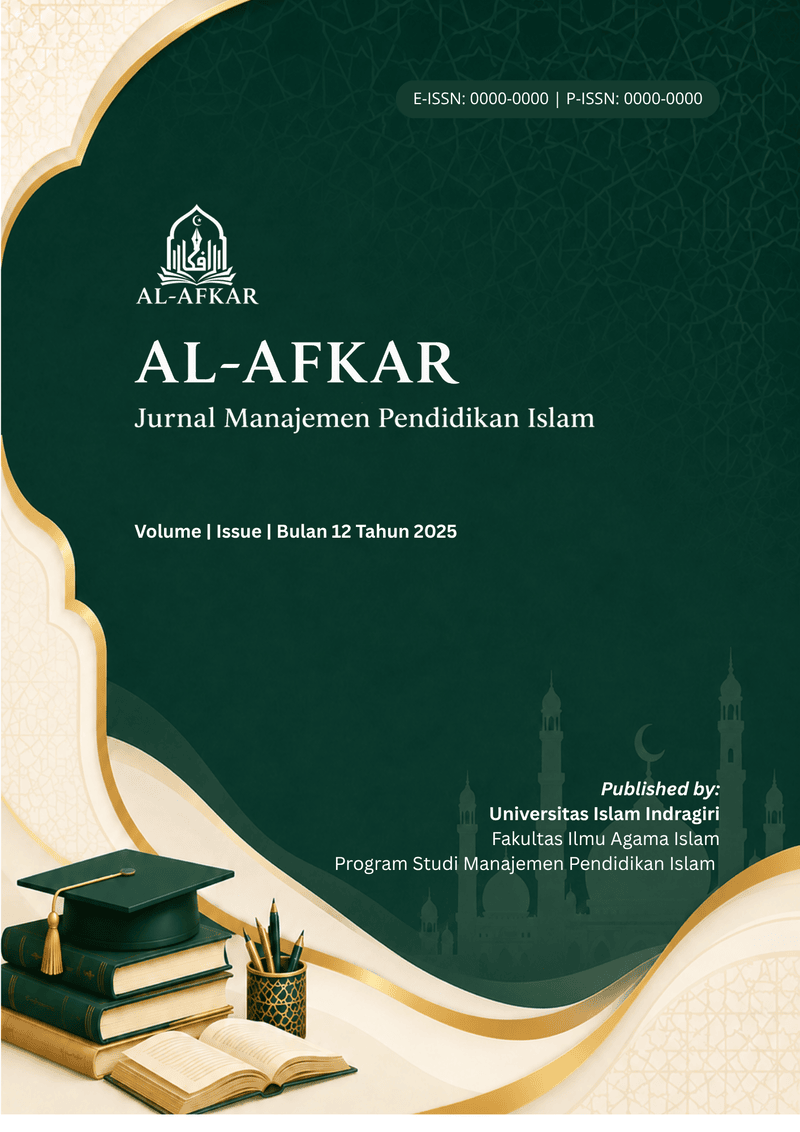 					View Vol. 1 No. 1 (2025): AL-AFKAR: Manajemen Pendidikan Islam
				